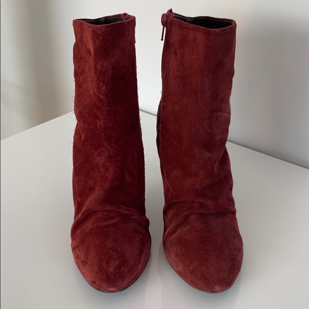 Free People Suede Heeled Booties